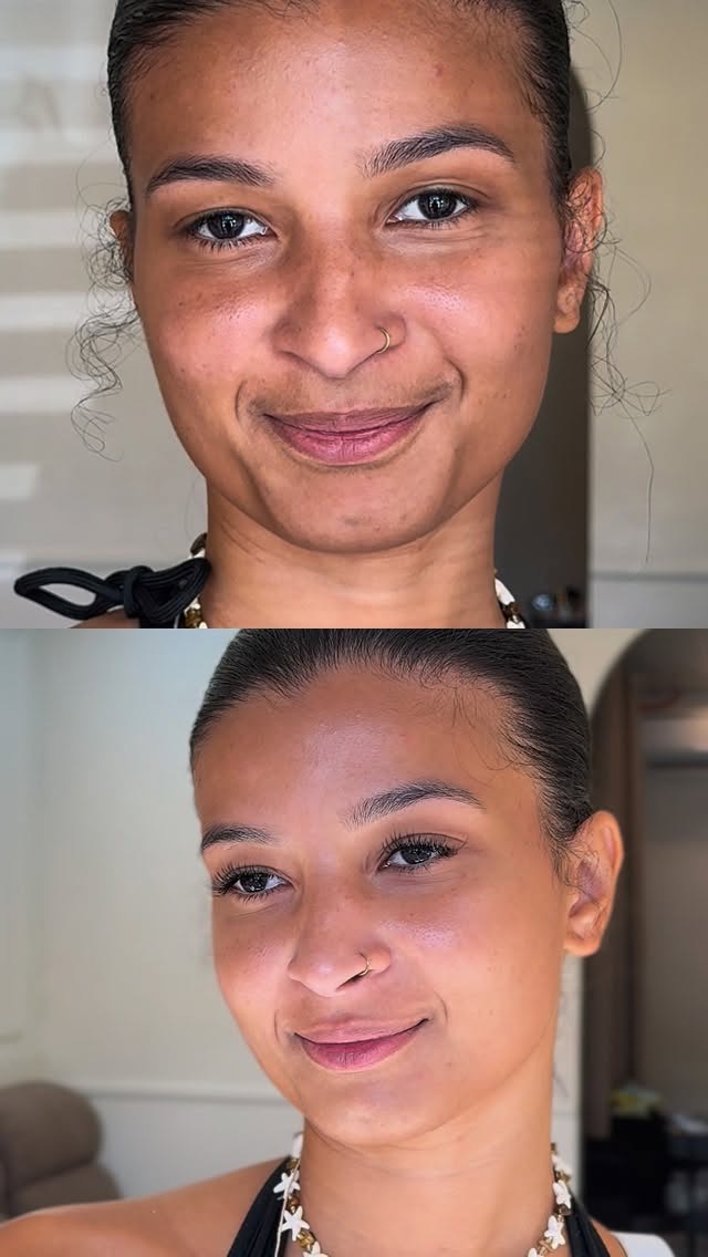 Lash extension before and after